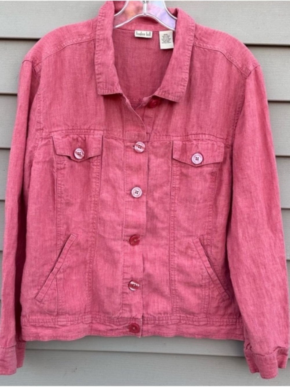 Pink linen jacket Linden Hill size XXL women’s